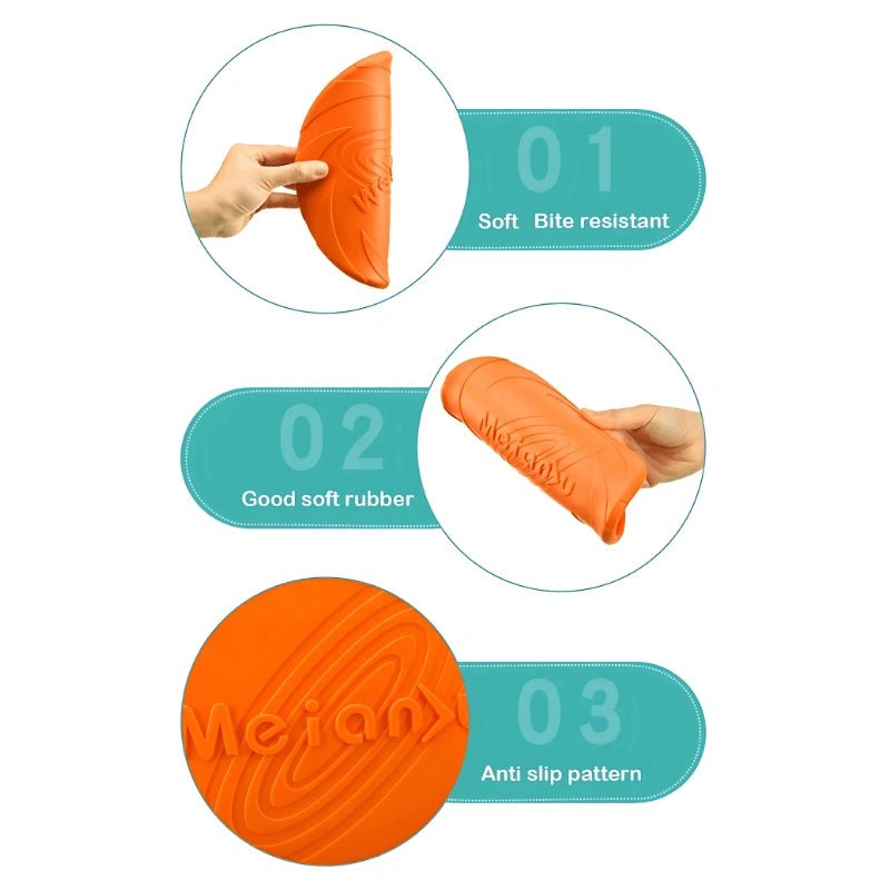 AirBite – Durable Silicone Flying Disc Toy for Dogs - AirBite – Durable Silicone Flying Disc Toy for Dogs - Petz Toyz