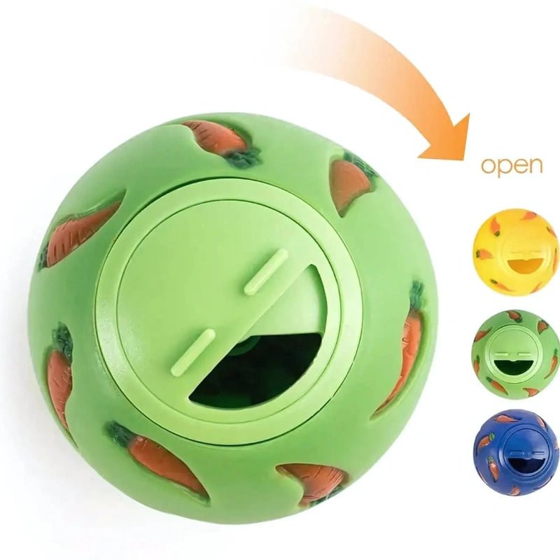Bunny Treat Dispenser Ball – Durable, Bite - Resistant Feeding Toy - Small Pet Enrichment Toy / Treat Dispenser - Petz Toyz
