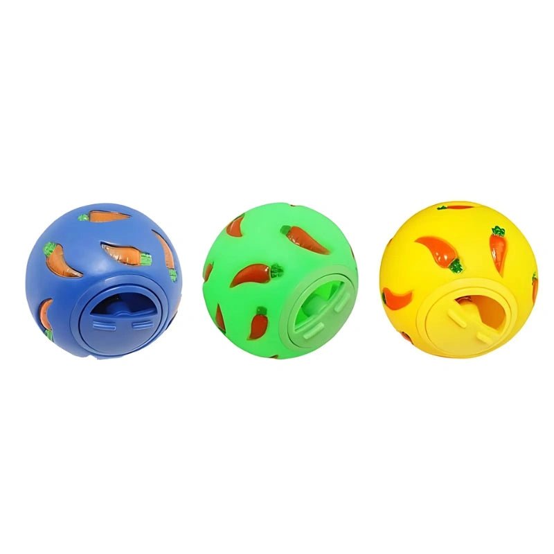 Bunny Treat Dispenser Ball – Durable, Bite - Resistant Feeding Toy - Small Pet Enrichment Toy / Treat Dispenser - Petz Toyz