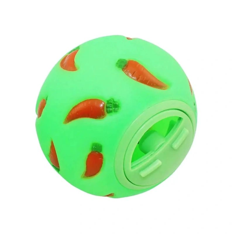 Bunny Treat Dispenser Ball – Durable, Bite - Resistant Feeding Toy - Small Pet Enrichment Toy / Treat Dispenser - Petz Toyz