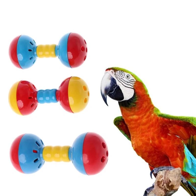 Colorful Bird Rattle Toy – Durable Dual Ball Design for Smart Birds - Interactive Bird Toy - Petz Toyz