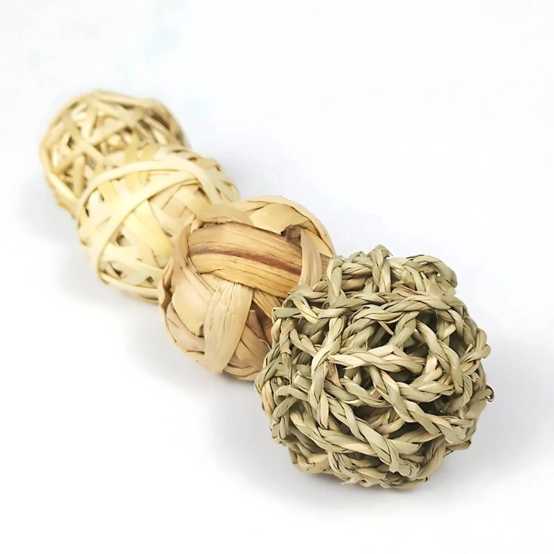 Handmade Chew Toys for Rabbits & Small Pets | NaturaNibble Balls - Small Animal Chew Toy Set - Petz Toyz