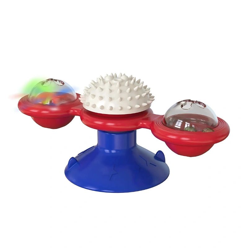 Interactive Cat Spinner – Windmill Toy with LED Balls - Interactive Cat Toy - Petz Toyz