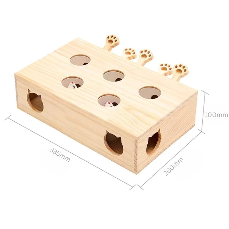 Maze Cat Deluxe – Interactive Wooden Toy for Endless Feline Fun - Maze Cat Deluxe – Interactive Wooden Toy for Endless Feline Fun - Petz Toyz
