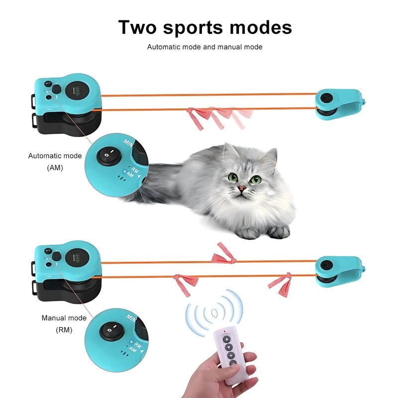 MeowTrix Smart Cat Toy - Multi - Point with Remote & Auto Play Mode - MeowTrix Smart Cat Toy - Multi - Point with Remote & Auto Play Mode - Petz Toyz