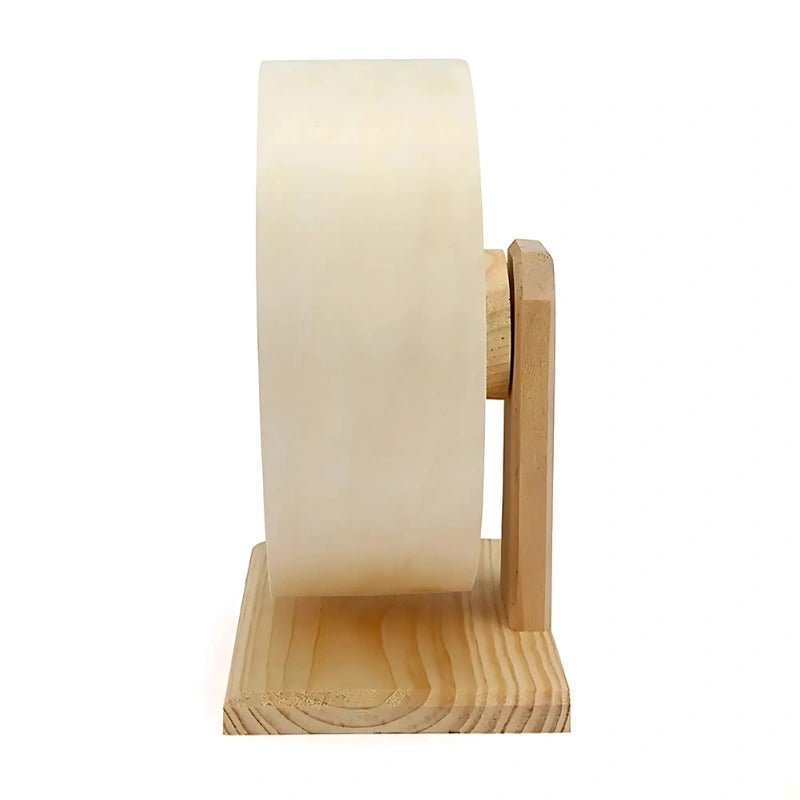 Premium Wooden Hamster Wheel with Stand – Stylish & Pet - Safe - Small Pet Exercise Toy / Hamster Running Wheel - Petz Toyz