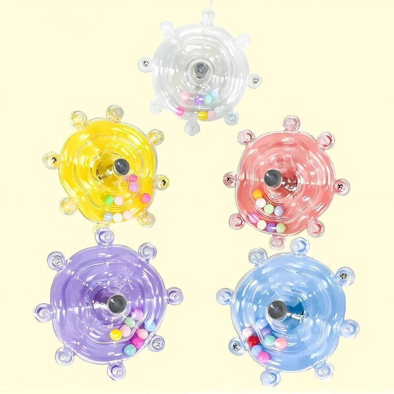 RustleBall Bird Toy – Entertainment Wheel for Parakeets, Cockatiels & Small Birds - Bird Cage Toy / Interactive Bird Toy - Petz Toyz