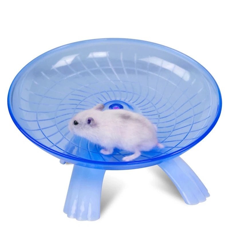Silent Hamster Spinner Wheel | Anti - Slip Base, Smooth & Fun Exercise Toy - Hamster Exercise Wheel - Petz Toyz
