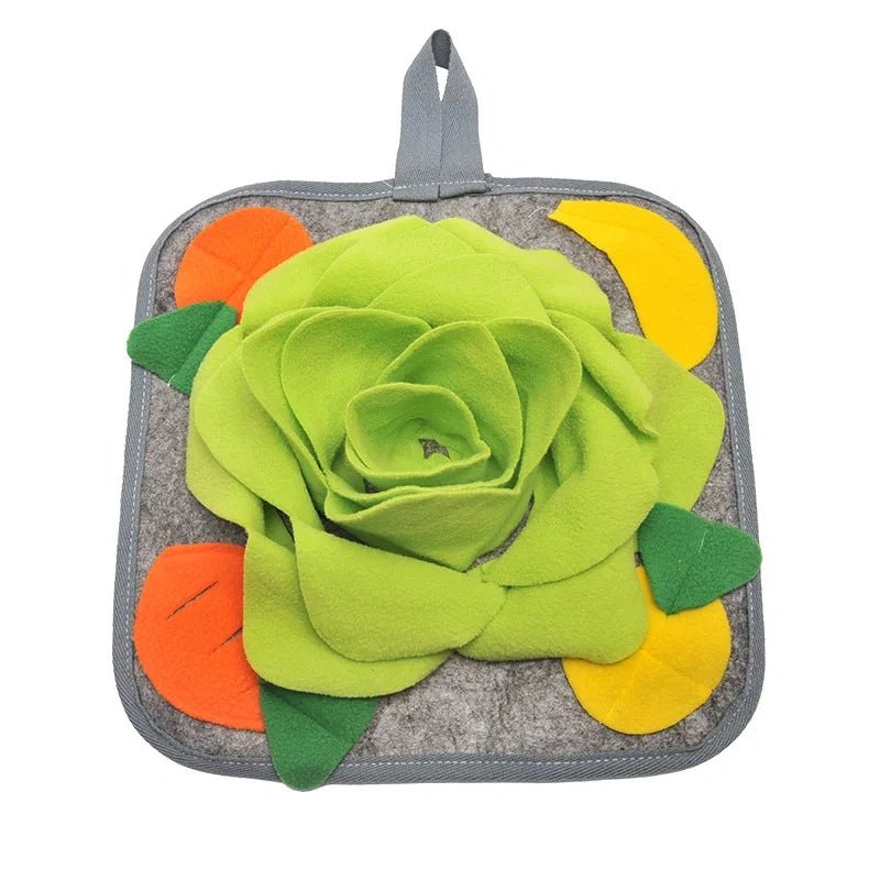 Snuffle & Feeding Mat for Bunnies and Small Pets – Stimulating Foraging Toy - Small Pet Enrichment Toy / Foraging Mat - Petz Toyz