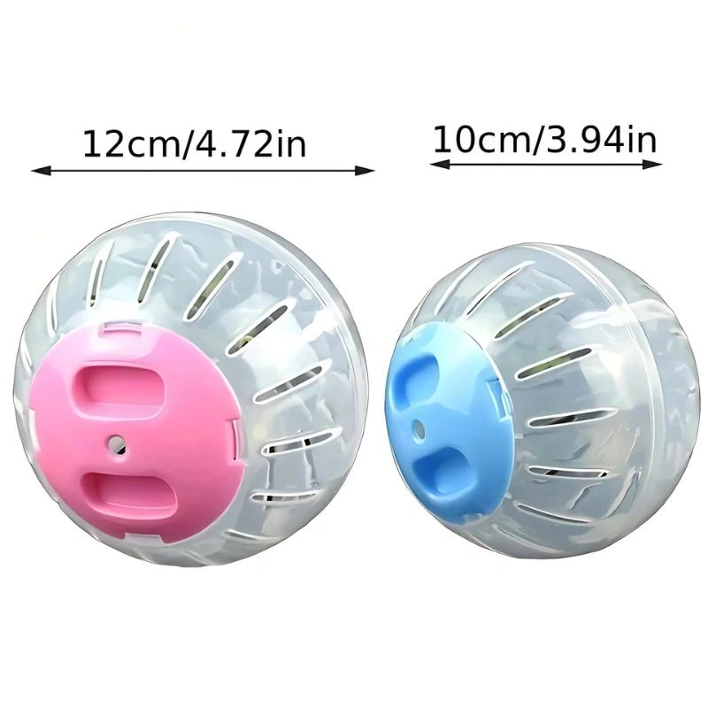 Transparent Hamster Exercise Ball – Breathable Jogging Toy for Small Pets - Hamster Exercise Ball - Petz Toyz