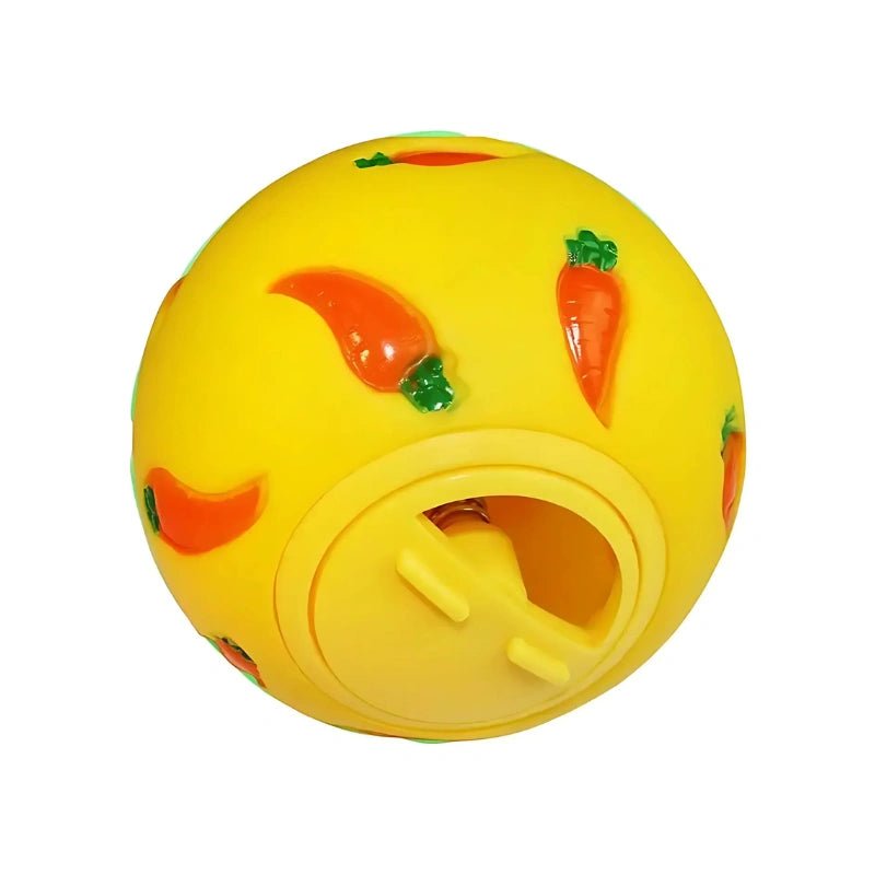 Bunny Treat Dispenser Ball – Durable, Bite - Resistant Feeding Toy - Small Pet Enrichment Toy / Treat Dispenser - Petz Toyz