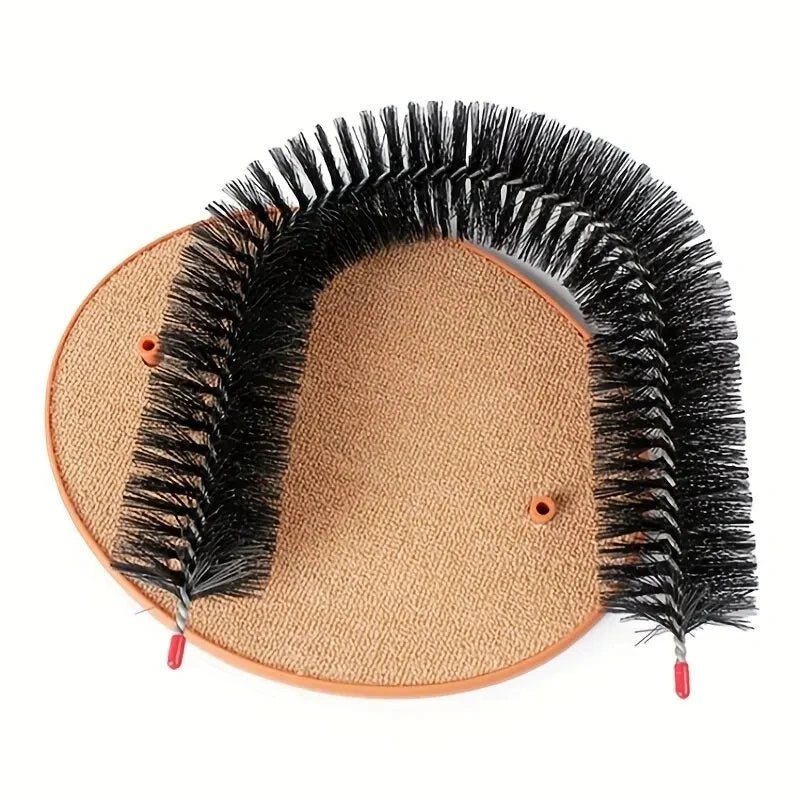 Self - Grooming Cat Arch – Brush, Massager & Scratcher in One - Cat Grooming & Scratching Toy - Petz Toyz